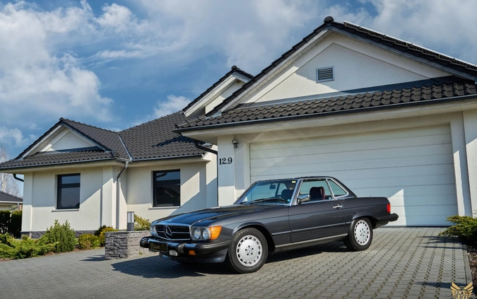 Mercedes-Benz SL cena 119000 przebieg: 166240, rok produkcji 1986 z Słubice małe 596